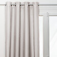 ATMOSPHERA - Rideau à œillets isolant doublure polaire Beige Lin 140 x 260 cm - vignette