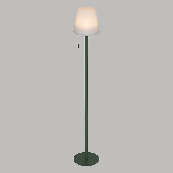 ATMOSPHERA - Lampadaire d'extérieur LED rechargeable USB base acier Vert D 18 x L 105.5 cm - large
