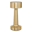 ATMOSPHERA - Lampe d'extérieur LED rechargeable USB en acier Doré effet brossé D 9 x H 21.5 cm - vignette
