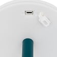 ATMOSPHERA - Lampe d'extérieur LED  rechargeable USB base acier Bleu D 16 x H 30 cm - vignette
