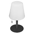 ATMOSPHERA - Lampe d'extérieur LED rechargeable USB base acier Gris Foncé D 16 x H 30 cm - vignette