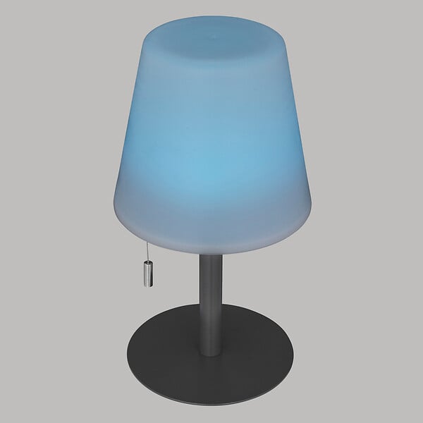 ATMOSPHERA - Lampe d'extérieur LED rechargeable USB base acier Gris Foncé D 16 x H 30 cm - large
