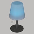 ATMOSPHERA - Lampe d'extérieur LED rechargeable USB base acier Gris Foncé D 16 x H 30 cm - vignette