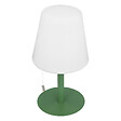 ATMOSPHERA - Lampe d'extérieur LED rechargeable USB base acier Vert D 16 x H 30 cm - vignette