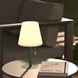 ATMOSPHERA - Lampe d'extérieur LED rechargeable USB base acier Vert D 16 x H 30 cm - vignette