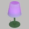 ATMOSPHERA - Lampe d'extérieur LED rechargeable USB base acier Vert D 16 x H 30 cm - vignette