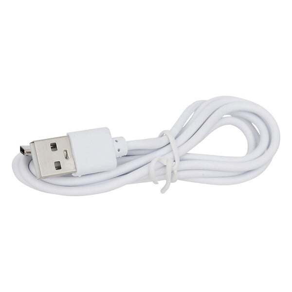 ATMOSPHERA - Lampe d'extérieur LED rechargeable USB ou Solaire base acier Blanc D 13 x H 30 cm - large