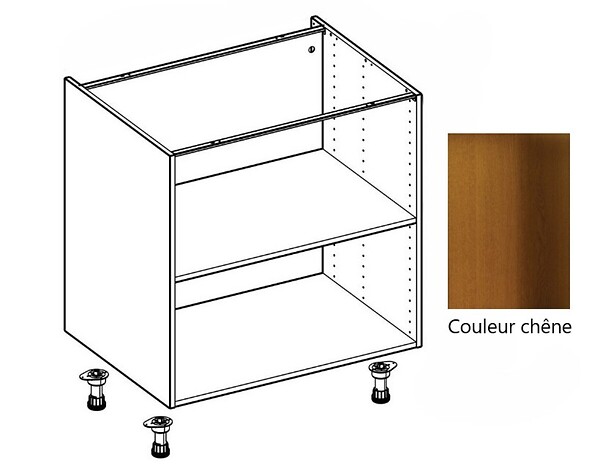 GD MENUISERIES - Caisson cuisine bas chene H 700 x L 400 x P 560 (4 Tiroirs) - large