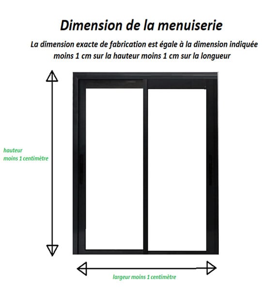 GD MENUISERIES - Fenetre Coulissante Aluminium H125 x L120 cm Gris Gris Anthr 2 vantaux - large