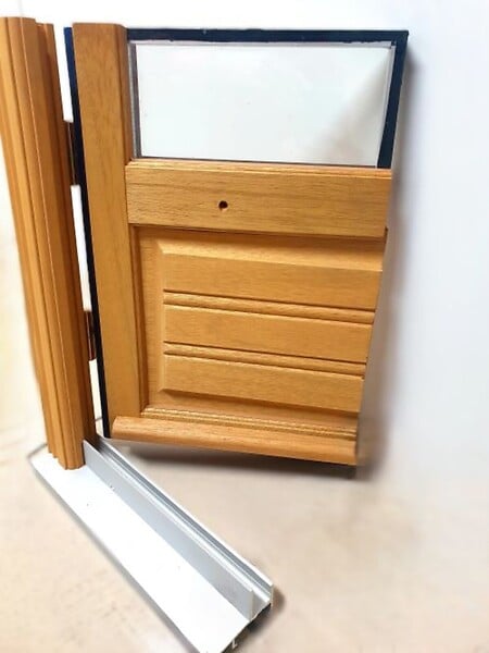 GD MENUISERIES - Porte Fenetre Bois 2 Vantaux H215 x L120 cm Côte Tableau - large