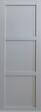 GD MENUISERIES - Porte Coulissante Greyria Gris 3 Panneaux Gris Clair H204 x L73 cm - vignette