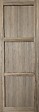GD MENUISERIES - Porte Coulissante bois Frake 3 Panneaux H204 x L73 cm, rail bandeau blanc - vignette