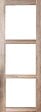 GD MENUISERIES - Porte Coulissante bois Frake Vitrage transparent H204 x L83 cm, rail alu, coquilles - vignette
