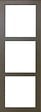 GD MENUISERIES - Porte Coulissante Gris Taupe RAL 7006 Vitrage transparent H204 x L73 cm, Rail roulette - vignette