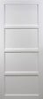 GD MENUISERIES - Porte Coulissante Tamera blanc 4 panneaux H204 x L73 cm, Rail roulettes - vignette