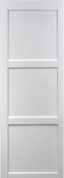 GD MENUISERIES - Porte Coulissante Korya Blanc 3 panneaux H204 x L93 cm, Rail Alu - large