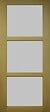 GD MENUISERIES - Porte Coulissante Ayous 3 Panneaux Gris Clair H204 x L83 cm, Rail alu Bandeau Blanc, Coquilles - vignette