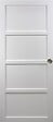 GD MENUISERIES - Porte Coulissante Tamera blanc H204 x L73 cm, Coquilles - vignette
