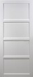 GD MENUISERIES - Porte Coulissante Tamera blanc 4 panneaux H204 x L63 cm, Rail Alu - vignette