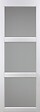 GD MENUISERIES - Porte Coulissante Kenya blanc Vitrée H204 x L93 cm, Rail Alu - vignette