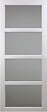 GD MENUISERIES - Porte Coulissante Tana blanc Vitrée H204 x L93 cm - vignette