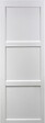 GD MENUISERIES - Porte Coulissante Korya Blanc 3 panneaux H204 x L93 cm, Rail Alu bandeau blanc - vignette