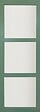 GD MENUISERIES - Porte Coulissante Vert Sauge RAL 6021 Vitrée H204 x L73 cm, rail alu - vignette