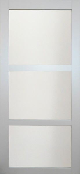 GD MENUISERIES - Porte Coulissante Greyria Gris Clair Vitrée H204 x L93 cm, Rail Alu - large