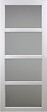 GD MENUISERIES - Porte Coulissante Tana blanc Vitrée H204 x L63 cm, Rail Alu - vignette