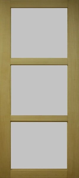 GD MENUISERIES - Porte Coulissante Ayous 3 Panneaux Gris Clair H204 x L73 cm,Galandage, kit finition - large