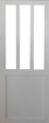 GD MENUISERIES - Porte Coulissante Atelier Blanc H204 x L73 cm - vignette