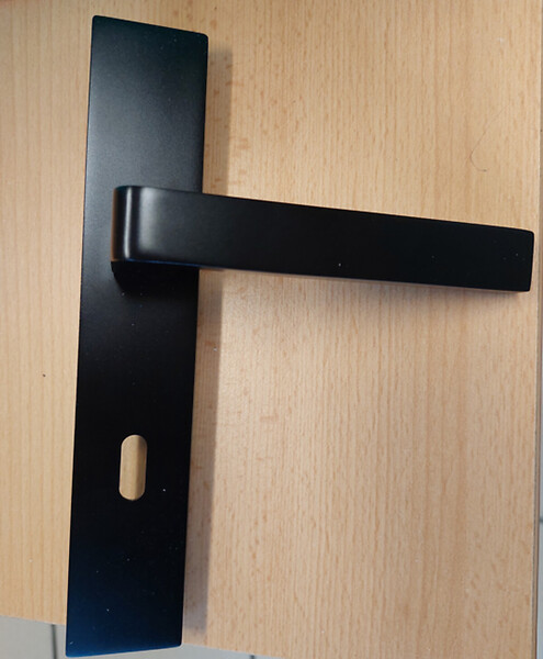 GD MENUISERIES - Bloc Porte Atelier Noir sans meneau H204 x L73 cm Côte Tableau P.Droit,Poignee - large