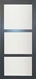 GD MENUISERIES - Porte Coulissante Blakeria Gris Anthr Vitrée H204 x L73 cm, Rail Alu, coquilles - vignette