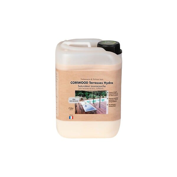 ART GARDEN - Huile de protection monocouche pour terrasses en bois – Hydro - Ipé - 5 L - large