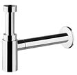 ONDYNA - Siphon de lavabo droit recoupable en ABS vidage - Chromé - vignette