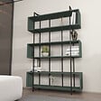 CONCEPT USINE - Bibliothèque contemporaine vert 180cm LULI - vignette