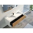 DISTRIBAIN - Meuble de salle de bain Portofino 1200 Blanc et Bois Naturel - vignette