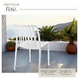 TECTAKE - Chaises de jardin ALCUDIA résistantes aux intempéries et empilables crème - vignette