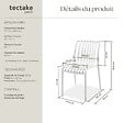 TECTAKE - Chaises de jardin ALCUDIA résistantes aux intempéries et empilables crème - vignette