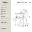 TECTAKE - Chaises de jardin ALCUDIA empilables et résistantes aux intempéries crème - vignette