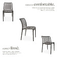 TECTAKE - Chaises de jardin ALCUDIA résistantes aux intempéries et empilables gris anthracite - vignette