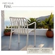 TECTAKE - Chaises de jardin ALCUDIA empilables et résistantes aux intempéries taupe - vignette