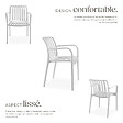 TECTAKE - Chaises de jardin ALCUDIA empilables et résistantes aux intempéries crème - vignette