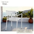 TECTAKE - Chaises de jardin ALCUDIA empilables et résistantes aux intempéries crème - vignette