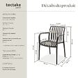 TECTAKE - Chaises de jardin ALCUDIA empilables et résistantes aux intempéries gris anthracite - vignette