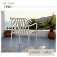 TECTAKE - Chaises de jardin ALCUDIA empilables et résistantes aux intempéries taupe - vignette