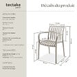 TECTAKE - Chaises de jardin ALCUDIA empilables et résistantes aux intempéries taupe - vignette