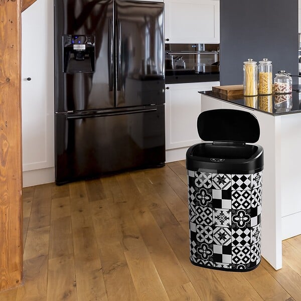 KITCHEN MOVE - Poubelle automatique carreau de ciment MAJESTIC 58L - large