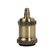 TIBELEC - Douille métal E27 avec bague finition bronze - vignette