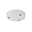 TIBELEC - Plafonnier métal rond blanc 3 câbles D.120MM - vignette